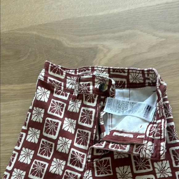 Billabong Brown and White Flare Jeans - Picture 2 of 5